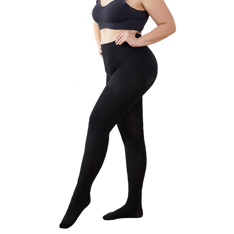 FLEECE LINED THERMAL TIGHTS - Tights - black