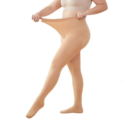 Women's Plus Size Thermal Fleece Tights Nude Pomapoma